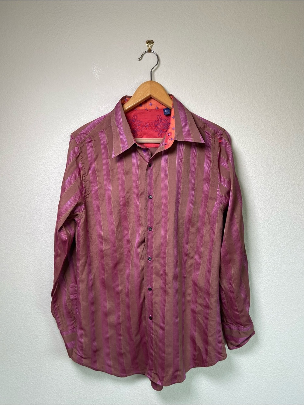 Robert Graham Silky Embroidery Detailed Shirt